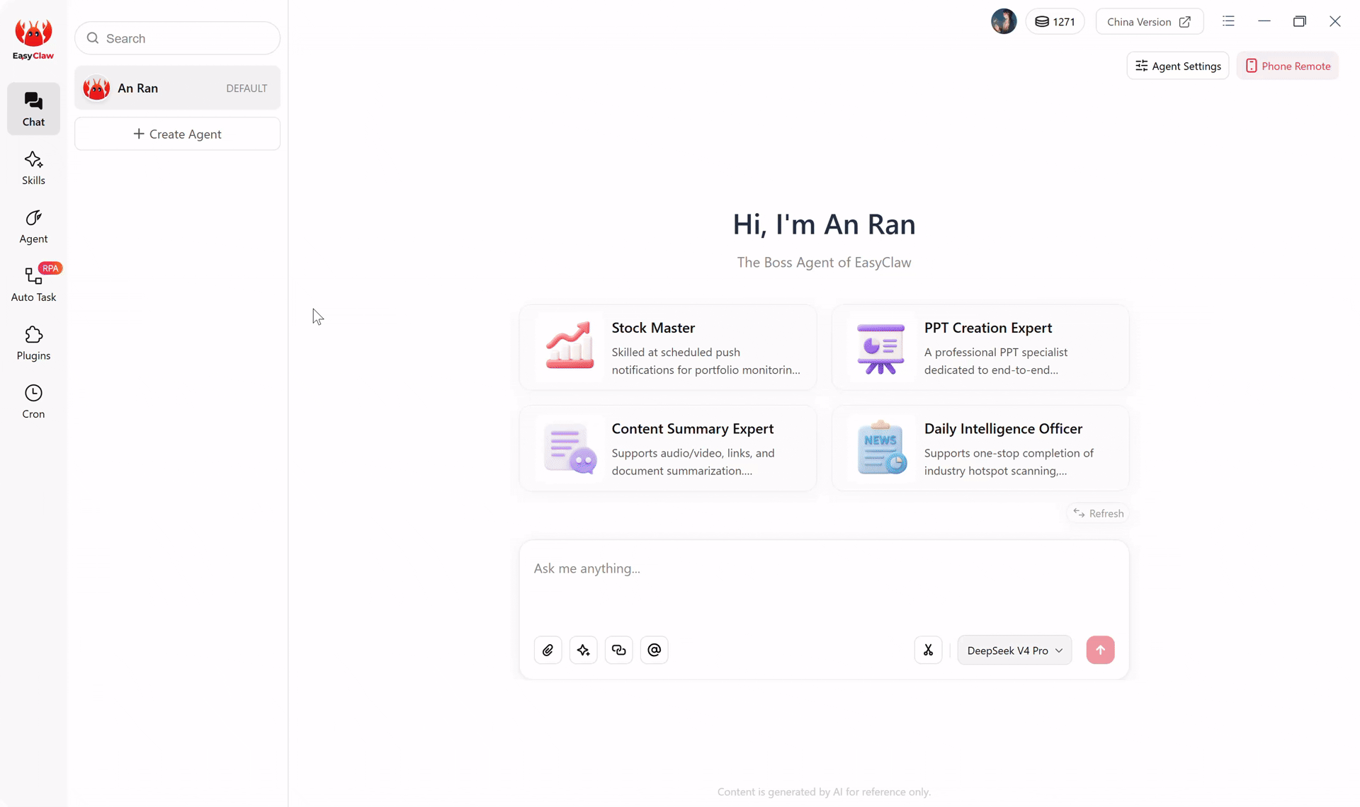 Intelligent Process Automation Create Auto Task
