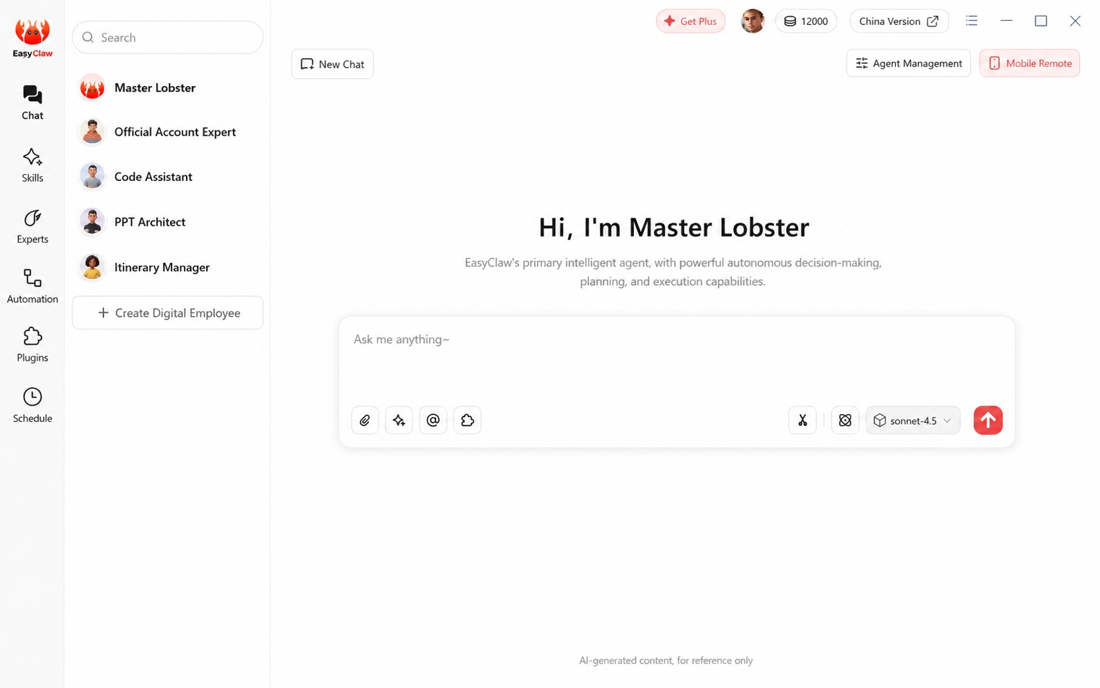 EasyClaw Desktop-Automatisierung Vorschau
